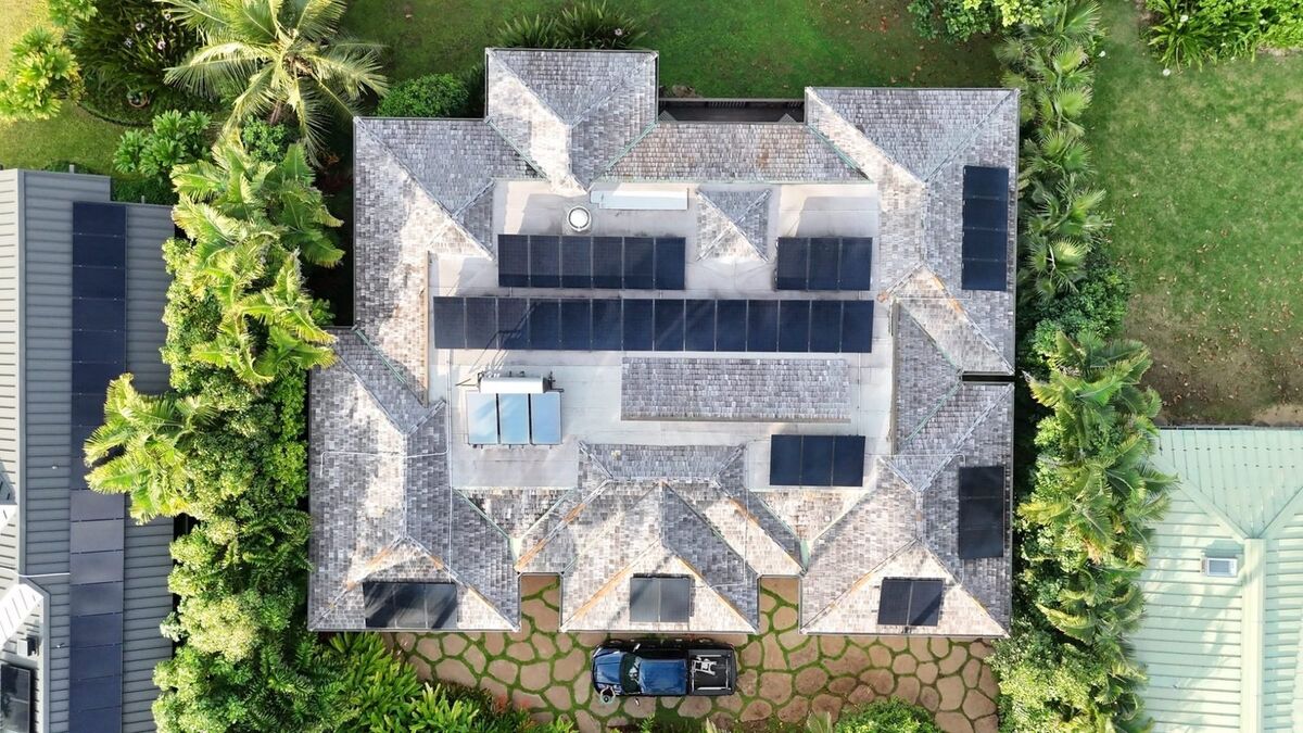 Aerial drone documentation of new construction progress